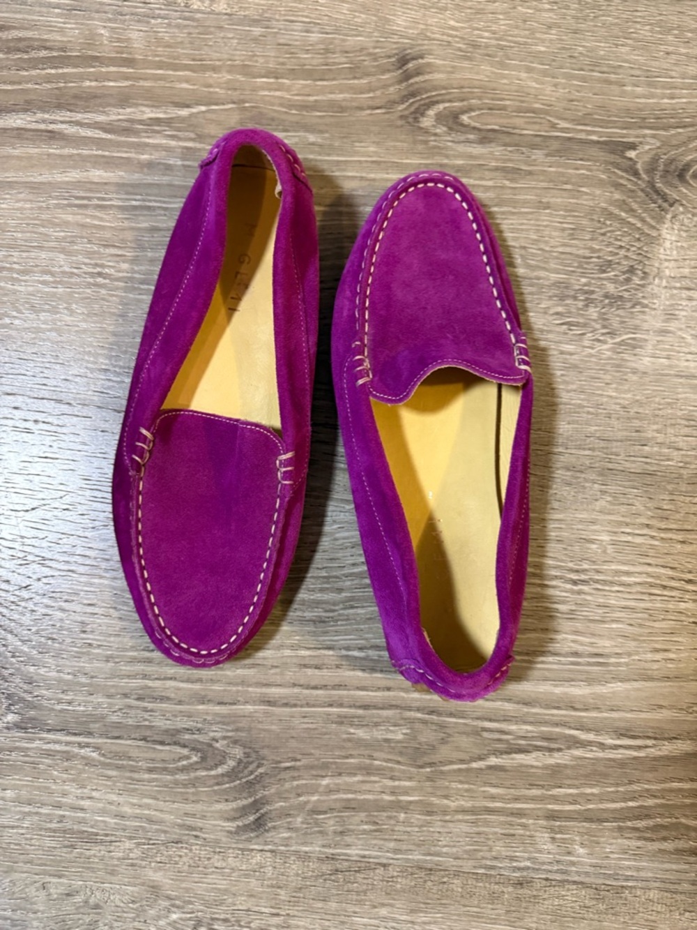 M.GEMI The Felize Suede MOCCASIN in Fuchsia Suede - Picture 2 of 8